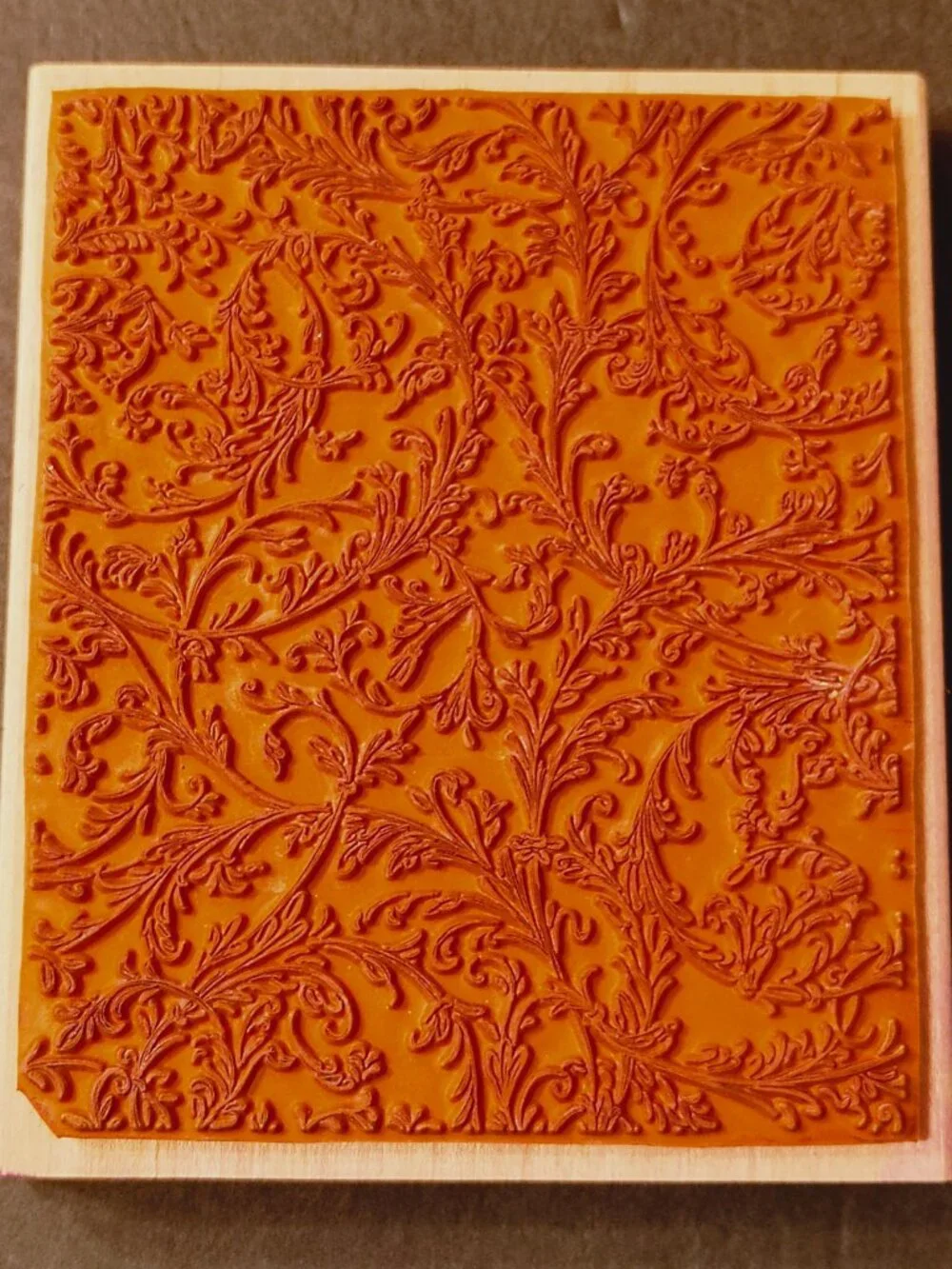 Stampin Up 2002 Filigree Large Background Rubber Stamp